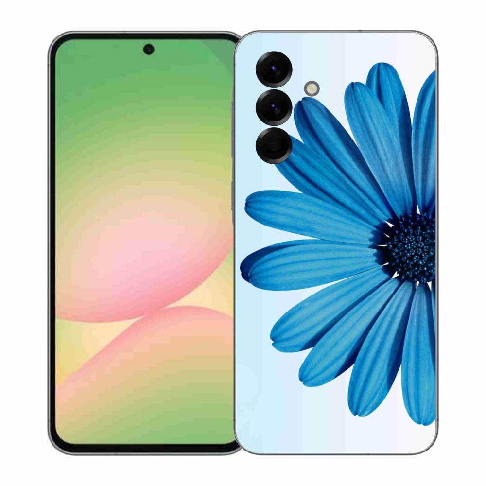 Gelový kryt mmCase na Samsung Galaxy A57 5G - modrá kopretina