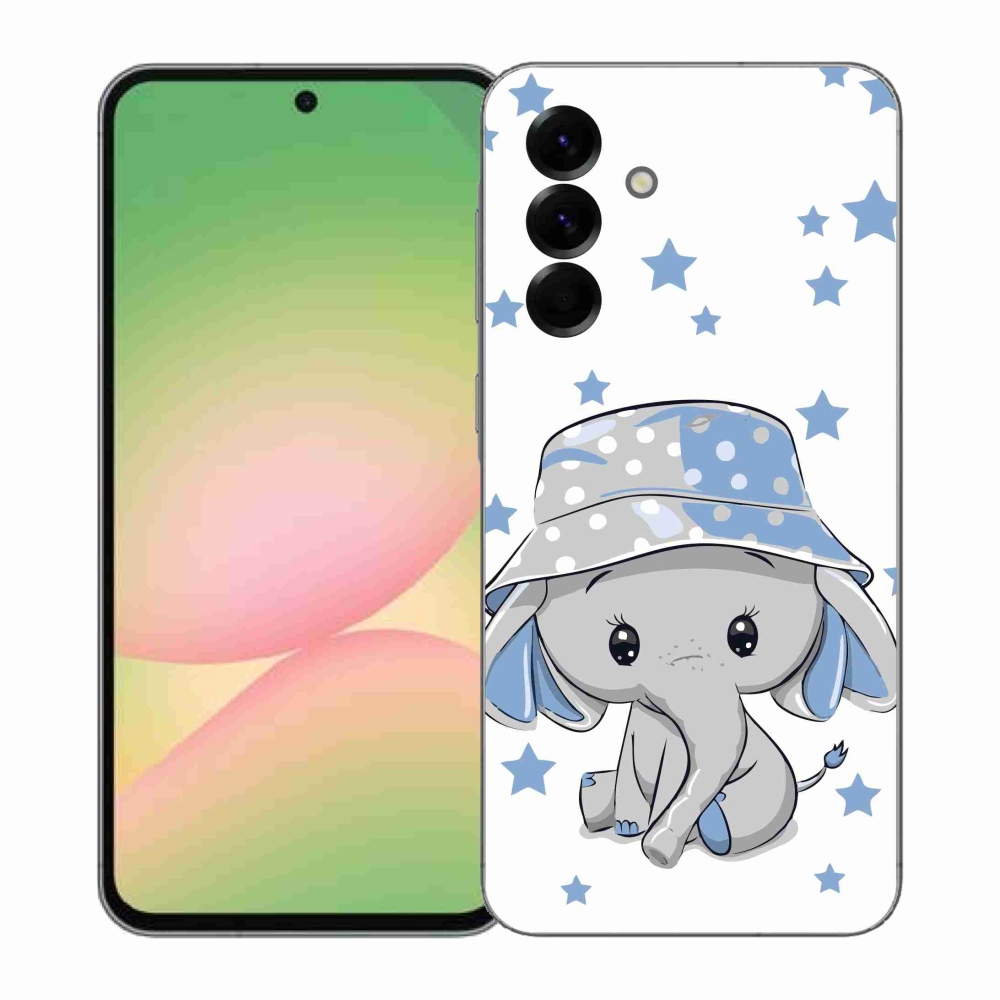 Gelový kryt mmCase na Samsung Galaxy A57 5G - modrý slon