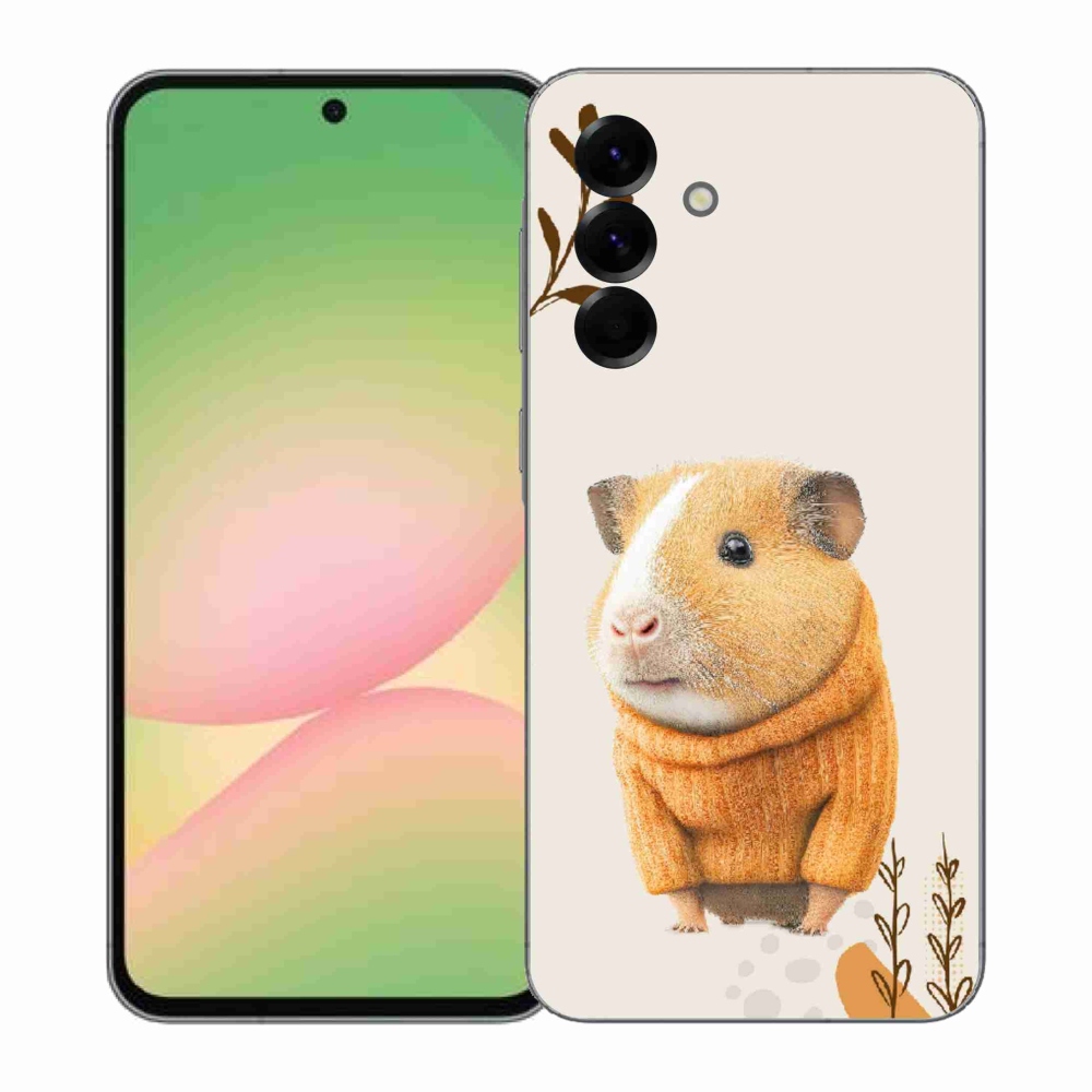 Gelový kryt mmCase na Samsung Galaxy A57 5G - morče ve svetru