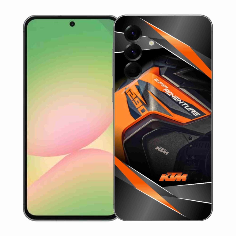 Gelový kryt mmCase na Samsung Galaxy A57 5G - motorka ktm