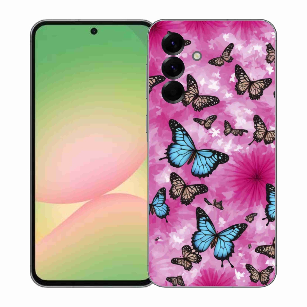 Gelový kryt mmCase na Samsung Galaxy A57 5G - motýlí zahrada