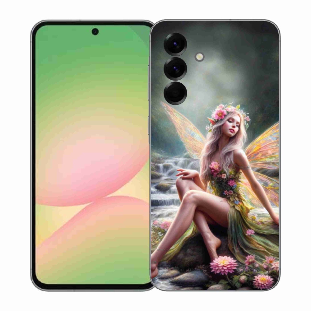 Gelový kryt mmCase na Samsung Galaxy A57 5G - motýlí žena 1