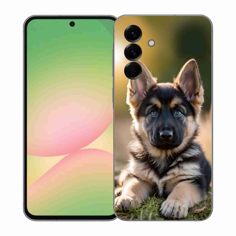 Gelový kryt mmCase na Samsung Galaxy A57 5G - německý ovčák v přírodě