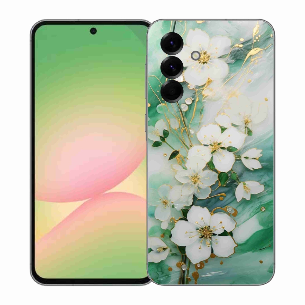 Gelový kryt mmCase na Samsung Galaxy A57 5G - něžné květy