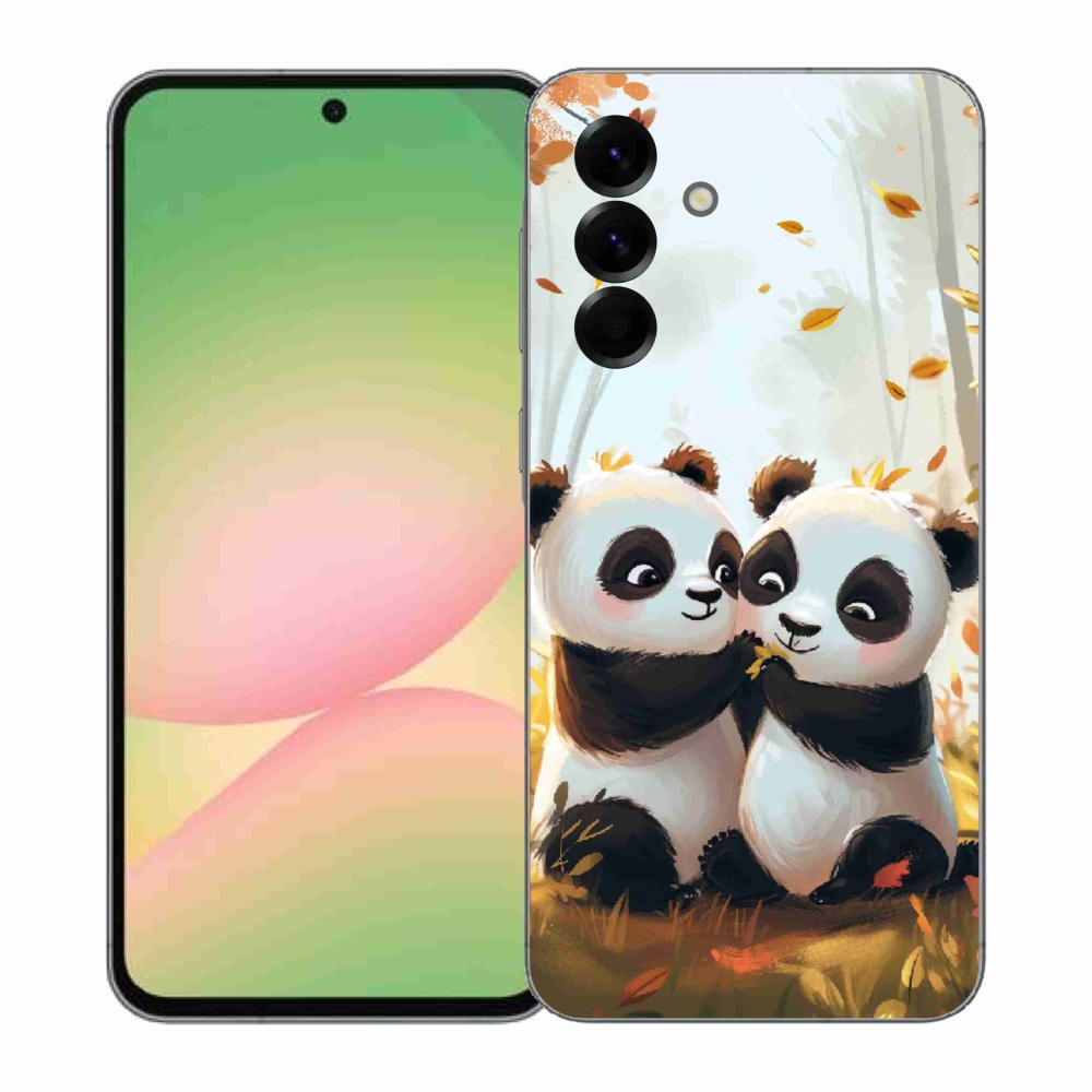 Gelový kryt mmCase na Samsung Galaxy A57 5G - pandy