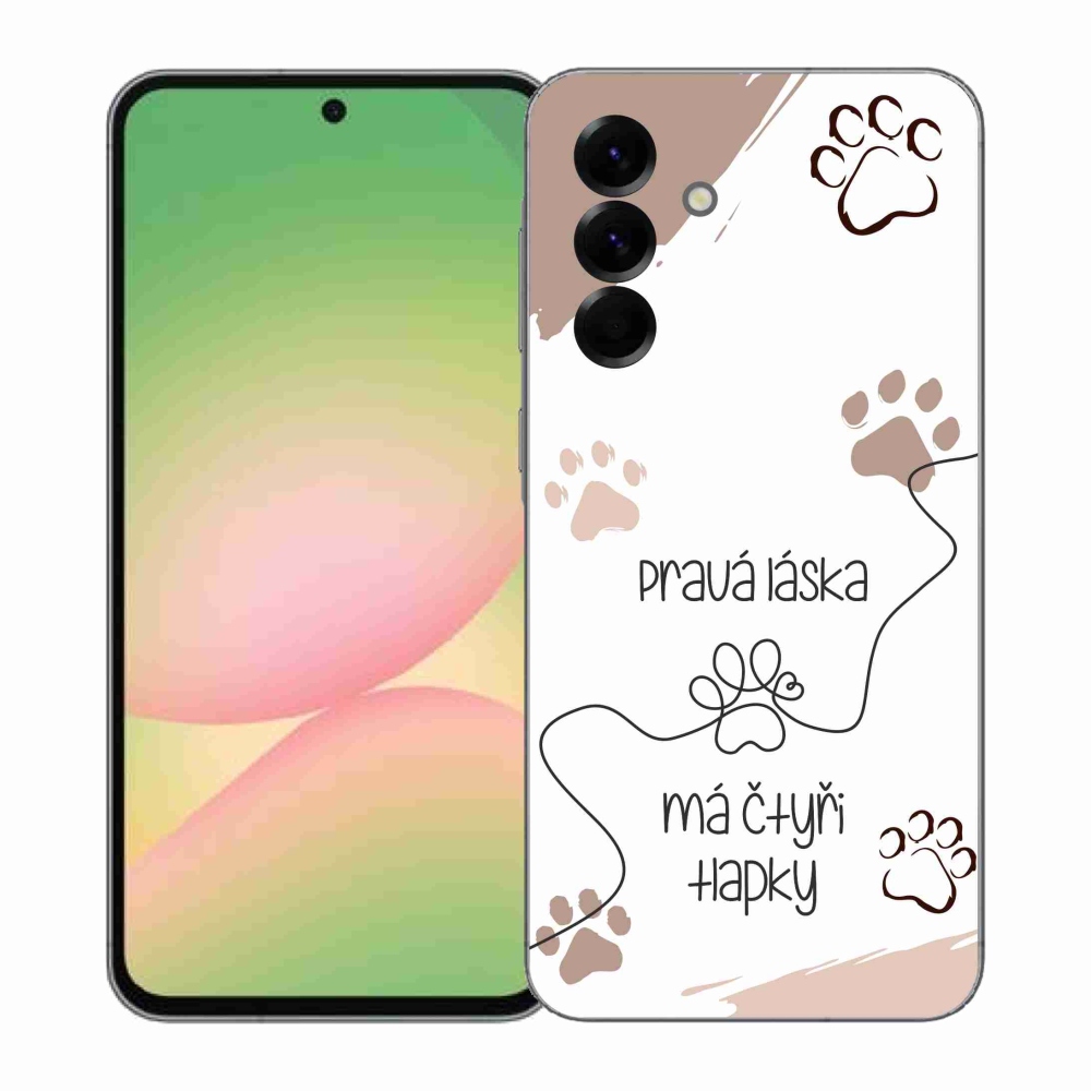 Gelový kryt mmCase na Samsung Galaxy A57 5G - psí motiv 1 bílé pozadí