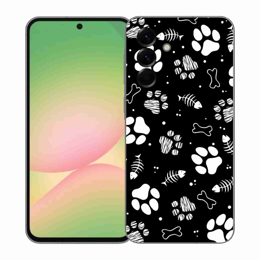 Gelový kryt mmCase na Samsung Galaxy A57 5G - psí tlapky