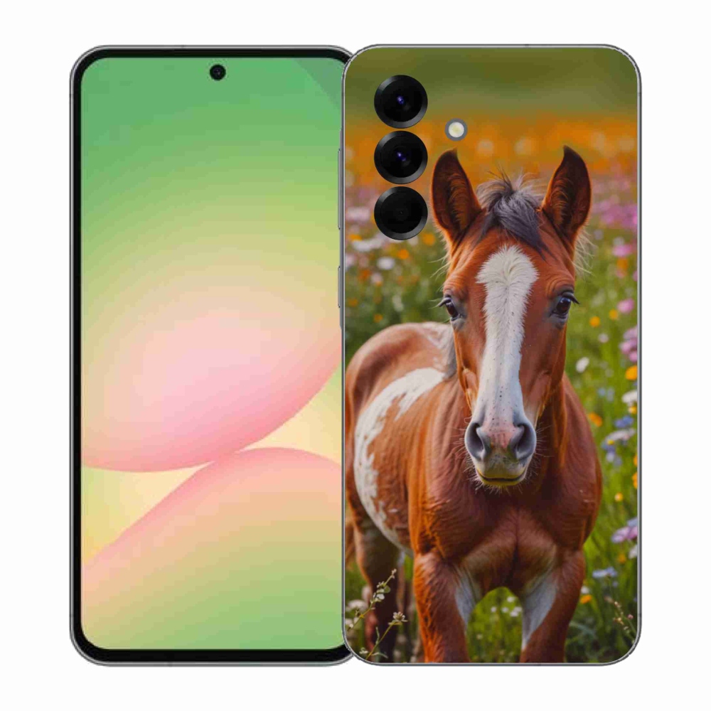 Gelový kryt mmCase na Samsung Galaxy A57 5G - roztomilé hříbě