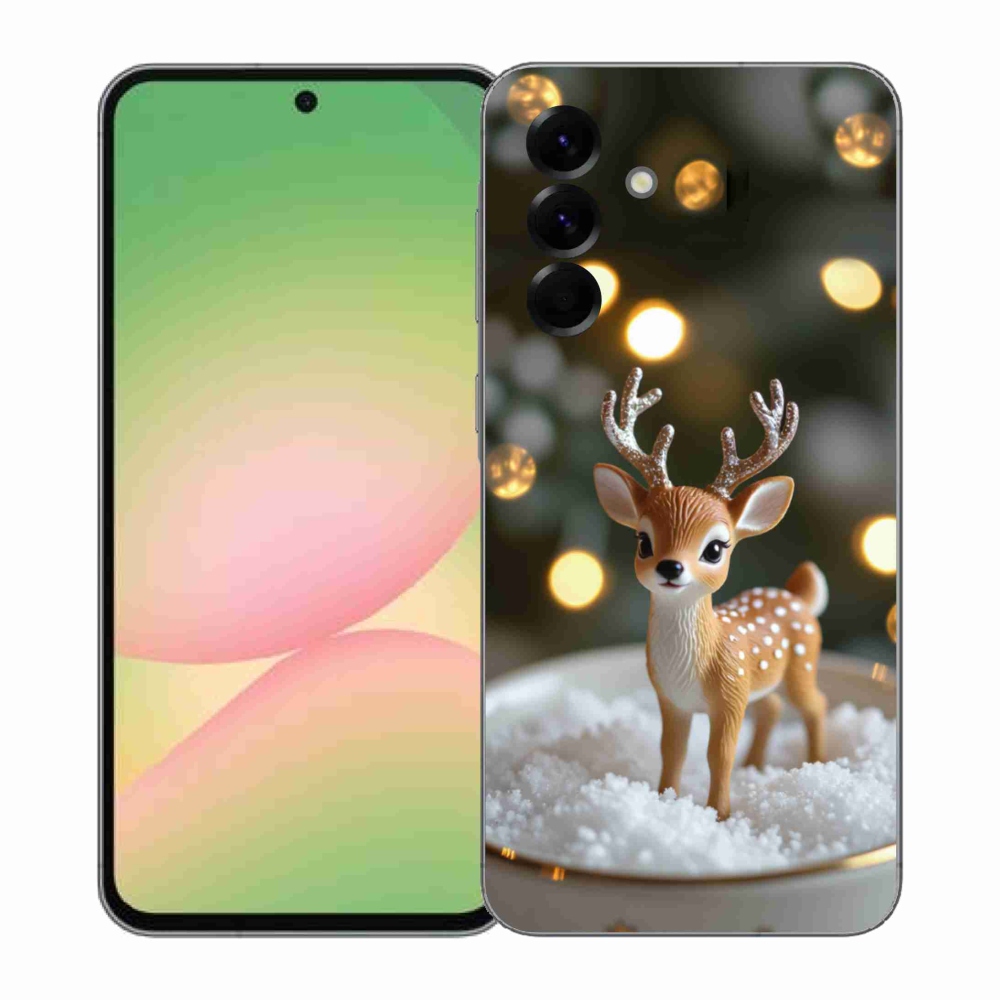 Gelový kryt mmCase na Samsung Galaxy A57 5G - roztomilý vánoční jelen