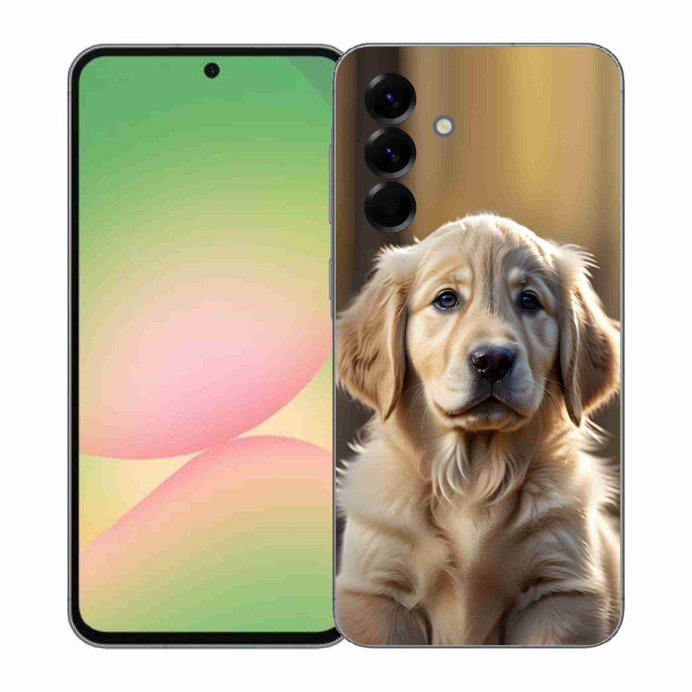 Gelový kryt mmCase na Samsung Galaxy A57 5G - roztomilý zlatý retrívr