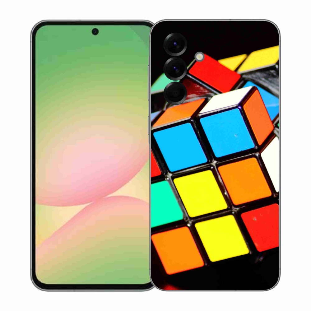 Gelový kryt mmCase na Samsung Galaxy A57 5G - rubikova kostka