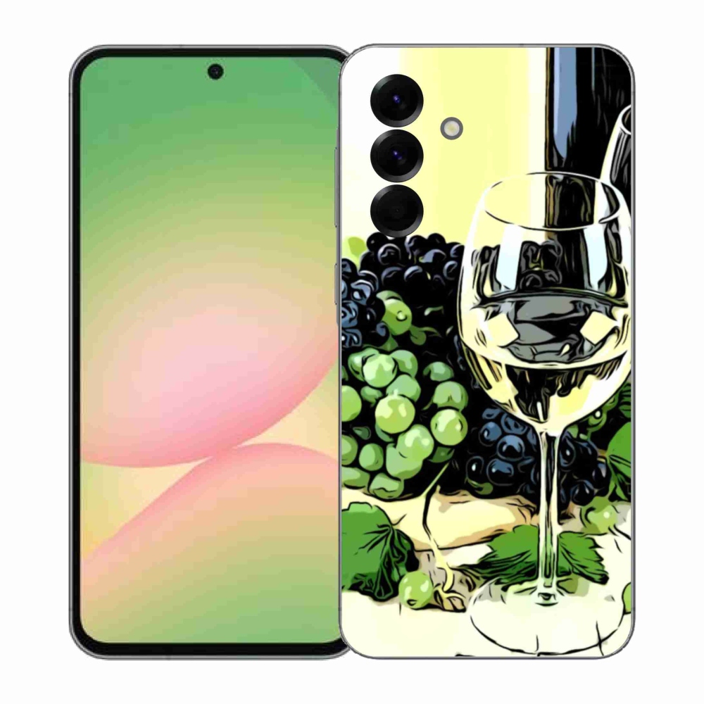 Gelový kryt mmCase na Samsung Galaxy A57 5G - sklenka vína