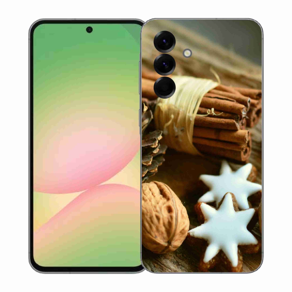 Gelový kryt mmCase na Samsung Galaxy A57 5G - skořice a perníčky