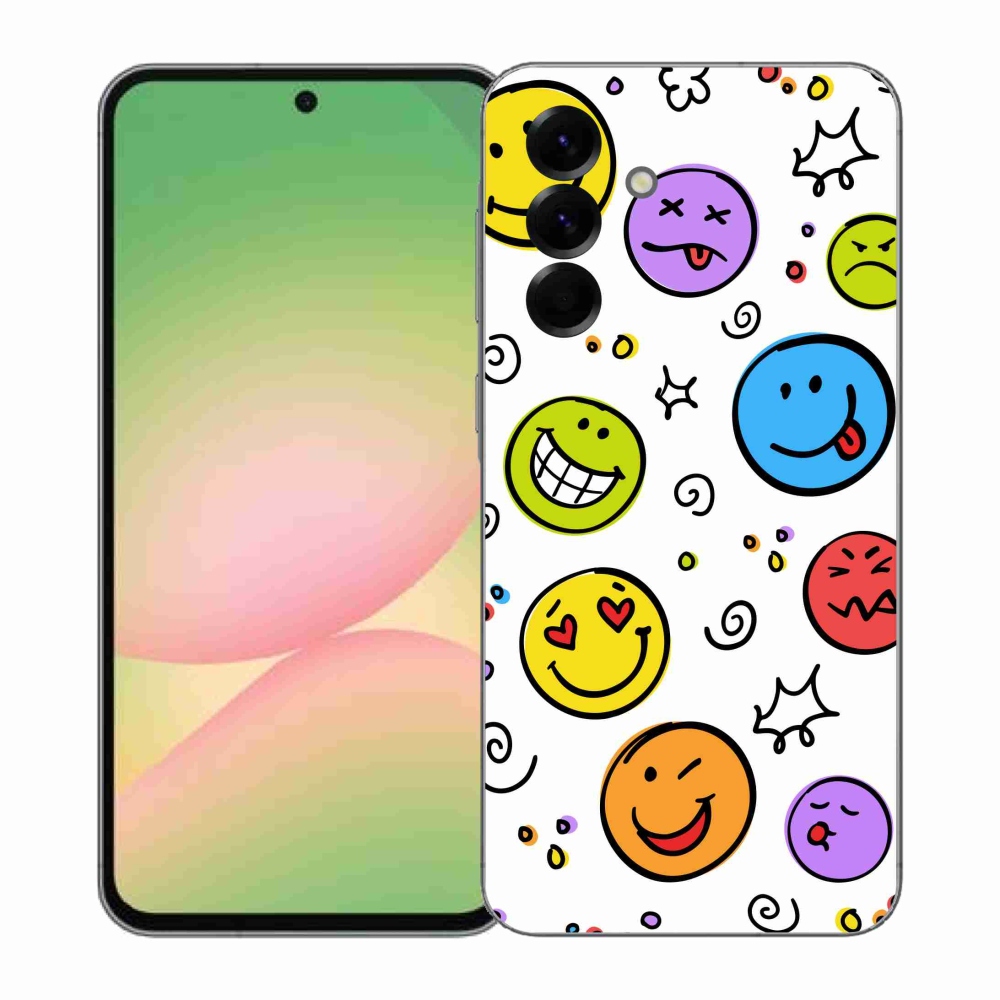 Gelový kryt mmCase na Samsung Galaxy A57 5G - smajlíci