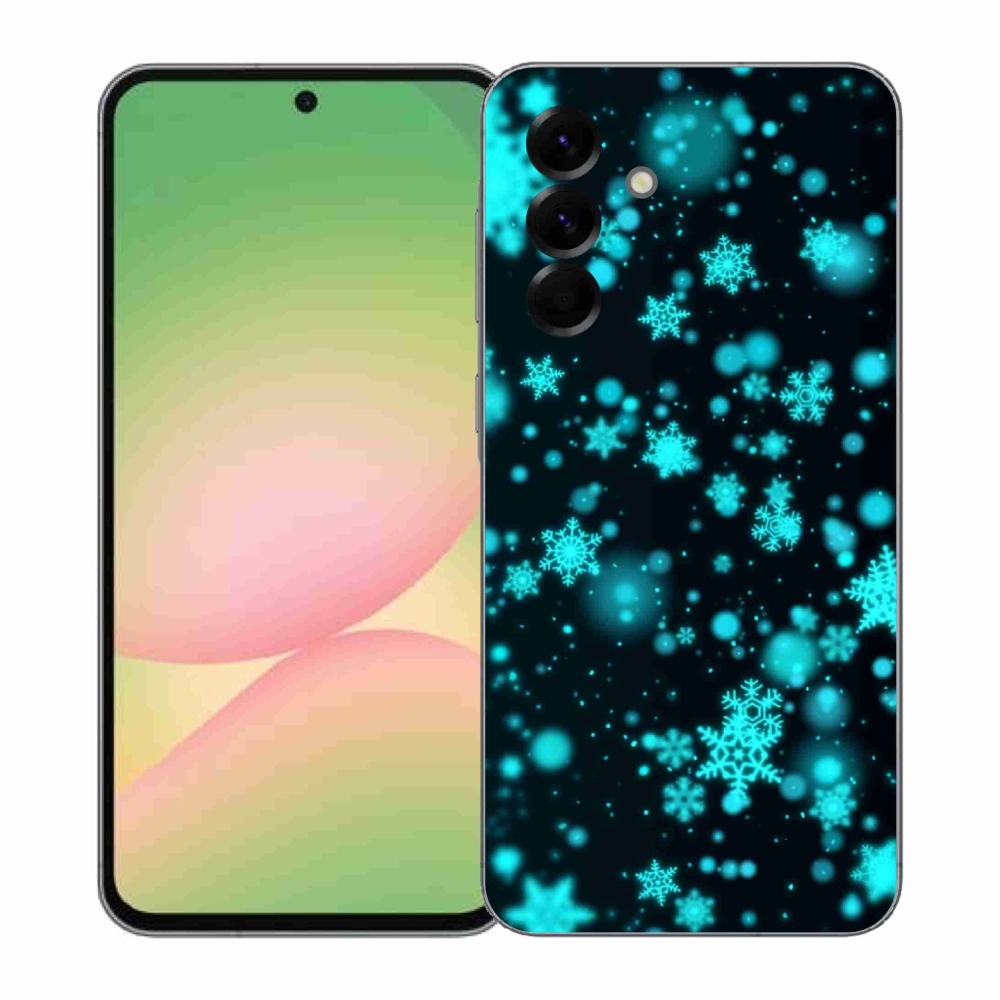 Gelový kryt mmCase na Samsung Galaxy A57 5G - sněhové vločky 1