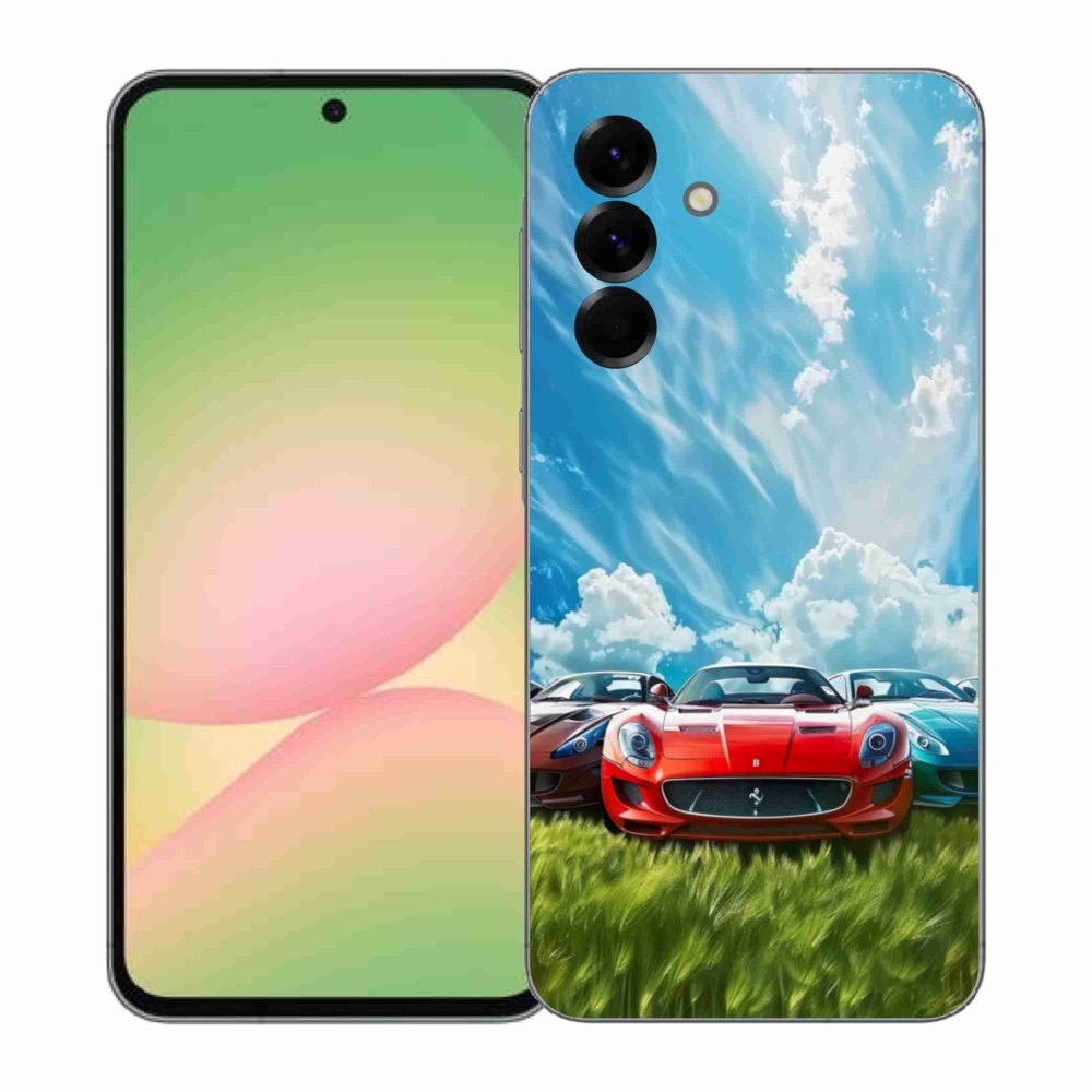 Gelový kryt mmCase na Samsung Galaxy A57 5G - sportovní vozy