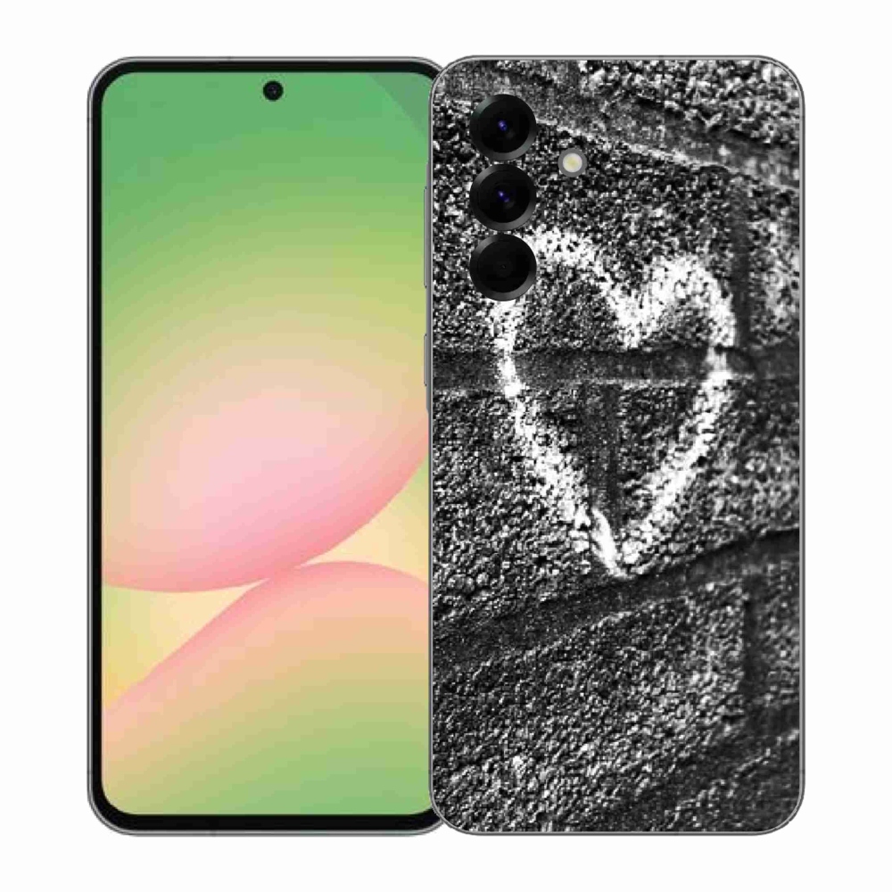 Gelový kryt mmCase na Samsung Galaxy A57 5G - srdce na zdi