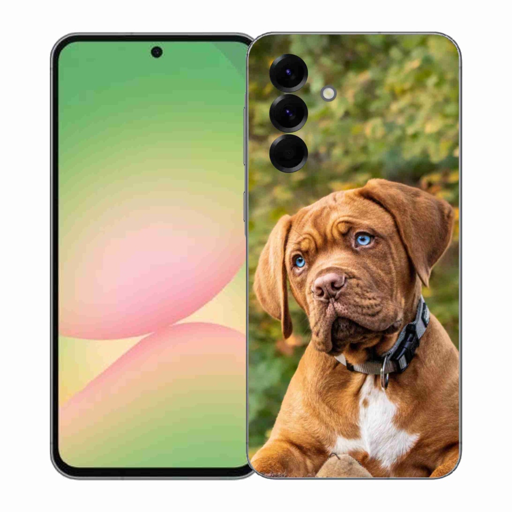 Gelový kryt mmCase na Samsung Galaxy A57 5G - štěně 