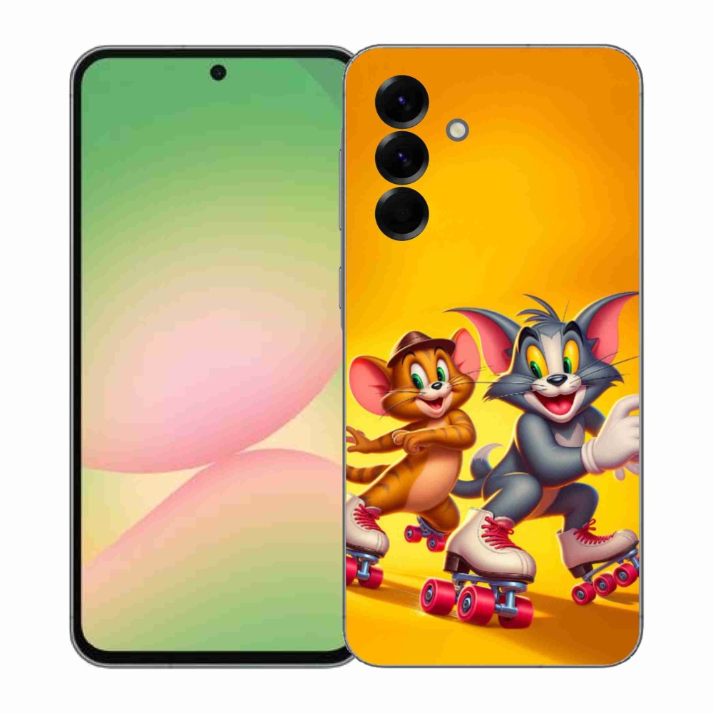 Gelový kryt mmCase na Samsung Galaxy A57 5G - tom a jerry