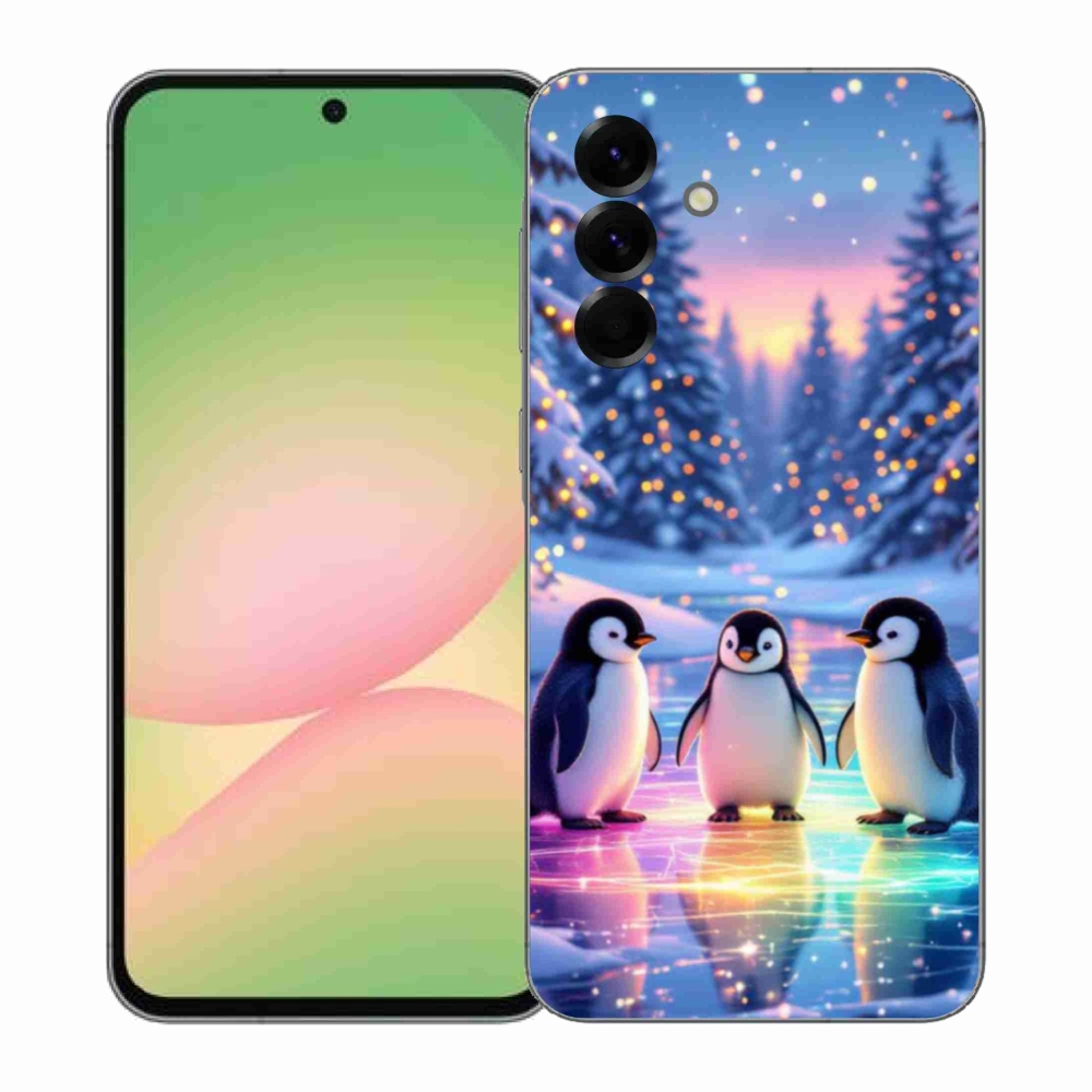 Gelový kryt mmCase na Samsung Galaxy A57 5G - tučnáci