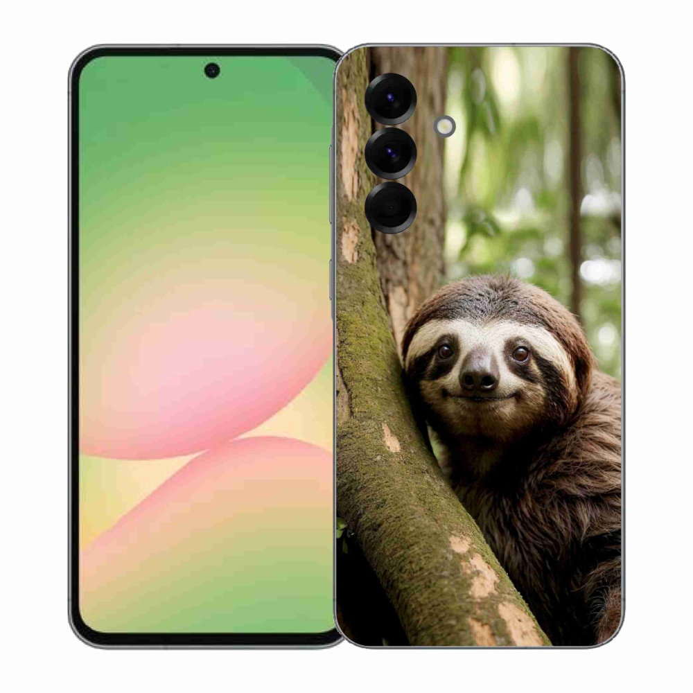 Gelový kryt mmCase na Samsung Galaxy A57 5G - usměvavý lenochod