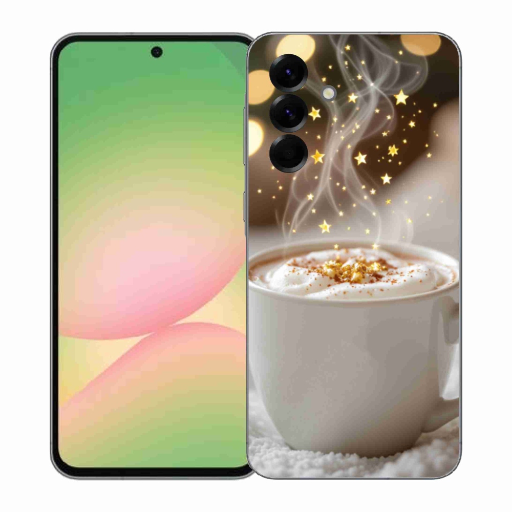 Gelový kryt mmCase na Samsung Galaxy A57 5G - vánoční horký nápoj