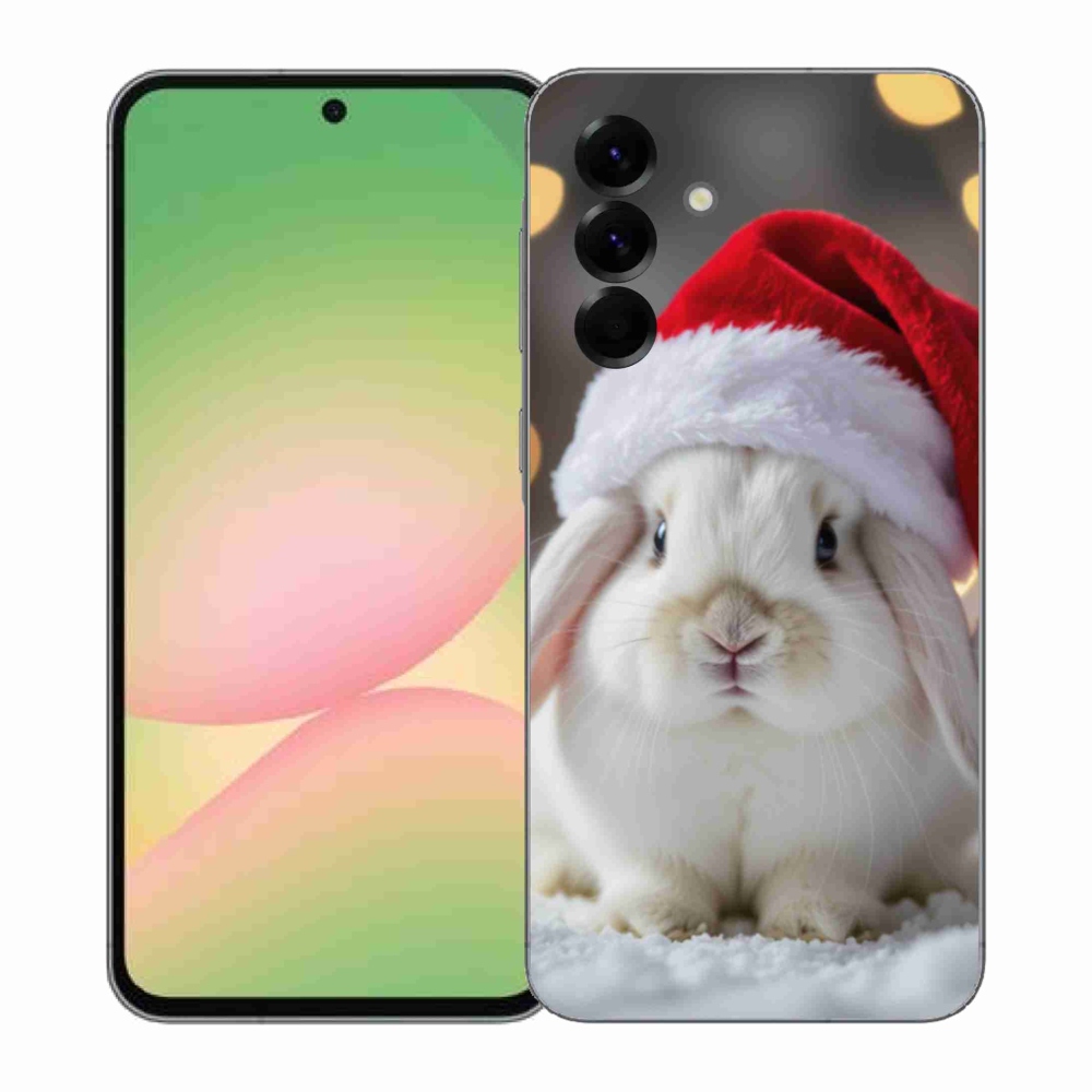 Gelový kryt mmCase na Samsung Galaxy A57 5G - vánoční králík