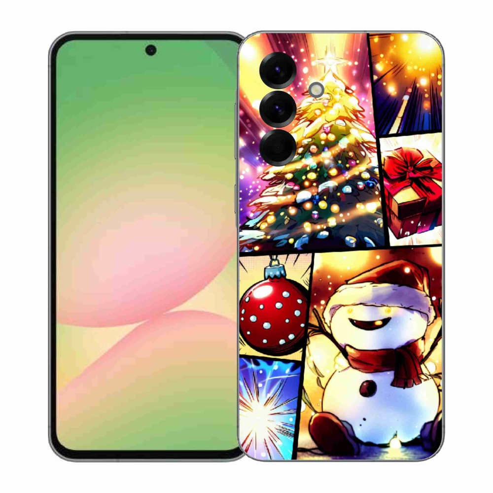 Gelový kryt mmCase na Samsung Galaxy A57 5G - vánoční motivy 1