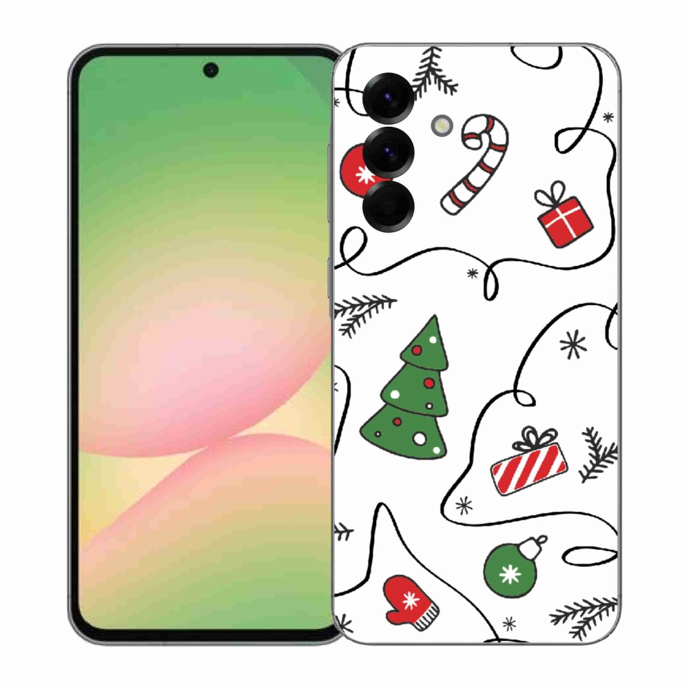 Gelový kryt mmCase na Samsung Galaxy A57 5G - vánoční motivy