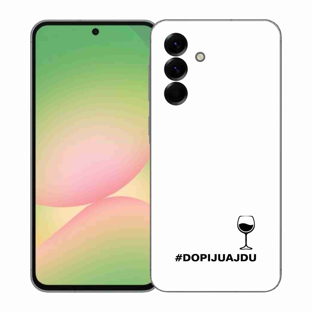 Gelový kryt mmCase na Samsung Galaxy A57 5G - vinný motiv bílé pozadí