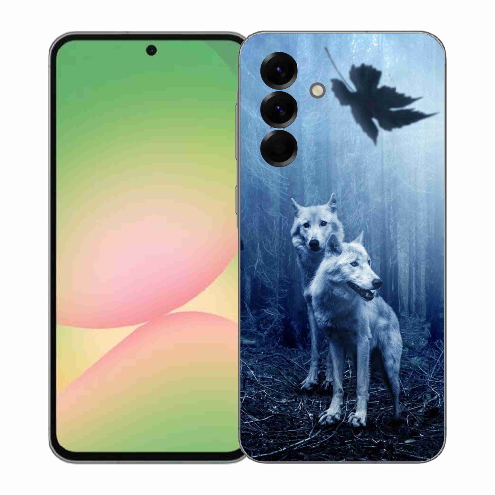 Gelový kryt mmCase na Samsung Galaxy A57 5G - vlci v lese
