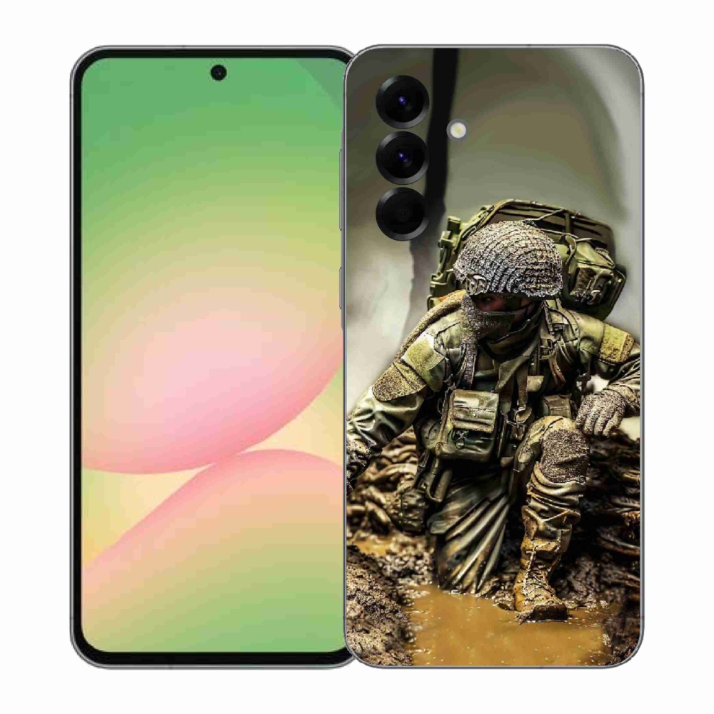 Gelový kryt mmCase na Samsung Galaxy A57 5G - voják