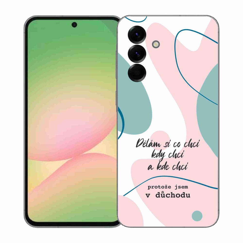 Gelový kryt mmCase na Samsung Galaxy A57 5G - vtipný text 10 bílé pozadí