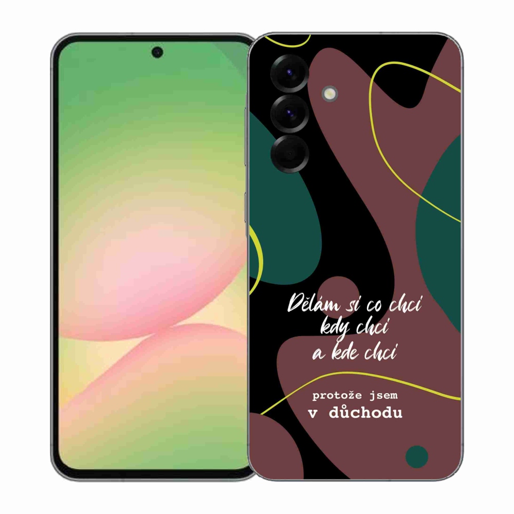 Gelový kryt mmCase na Samsung Galaxy A57 5G - vtipný text 10 černé pozadí