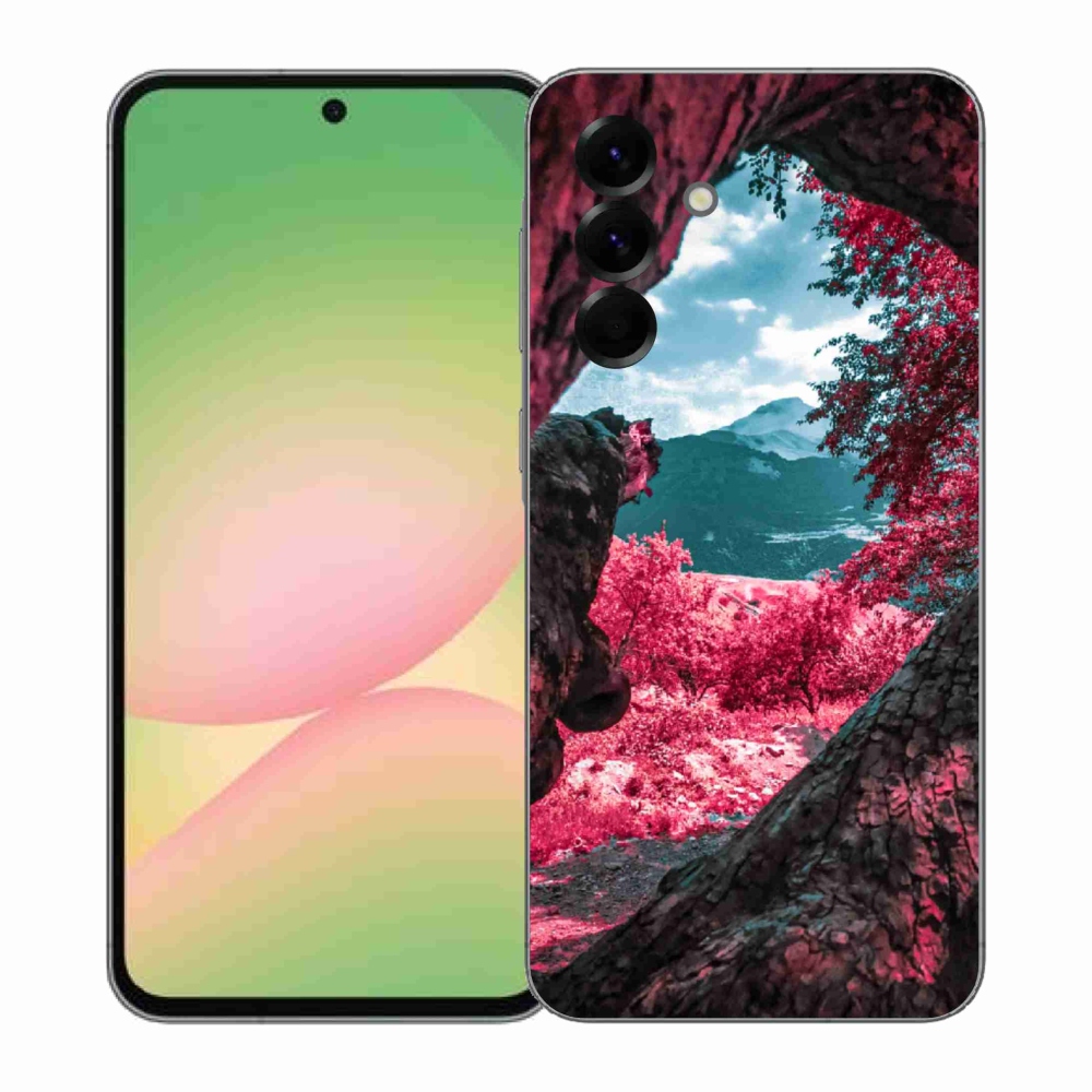 Gelový kryt mmCase na Samsung Galaxy A57 5G - výhled na hory