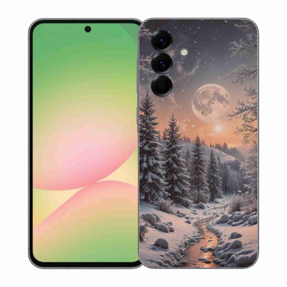 Gelový kryt mmCase na Samsung Galaxy A57 5G - zimní krajina 2