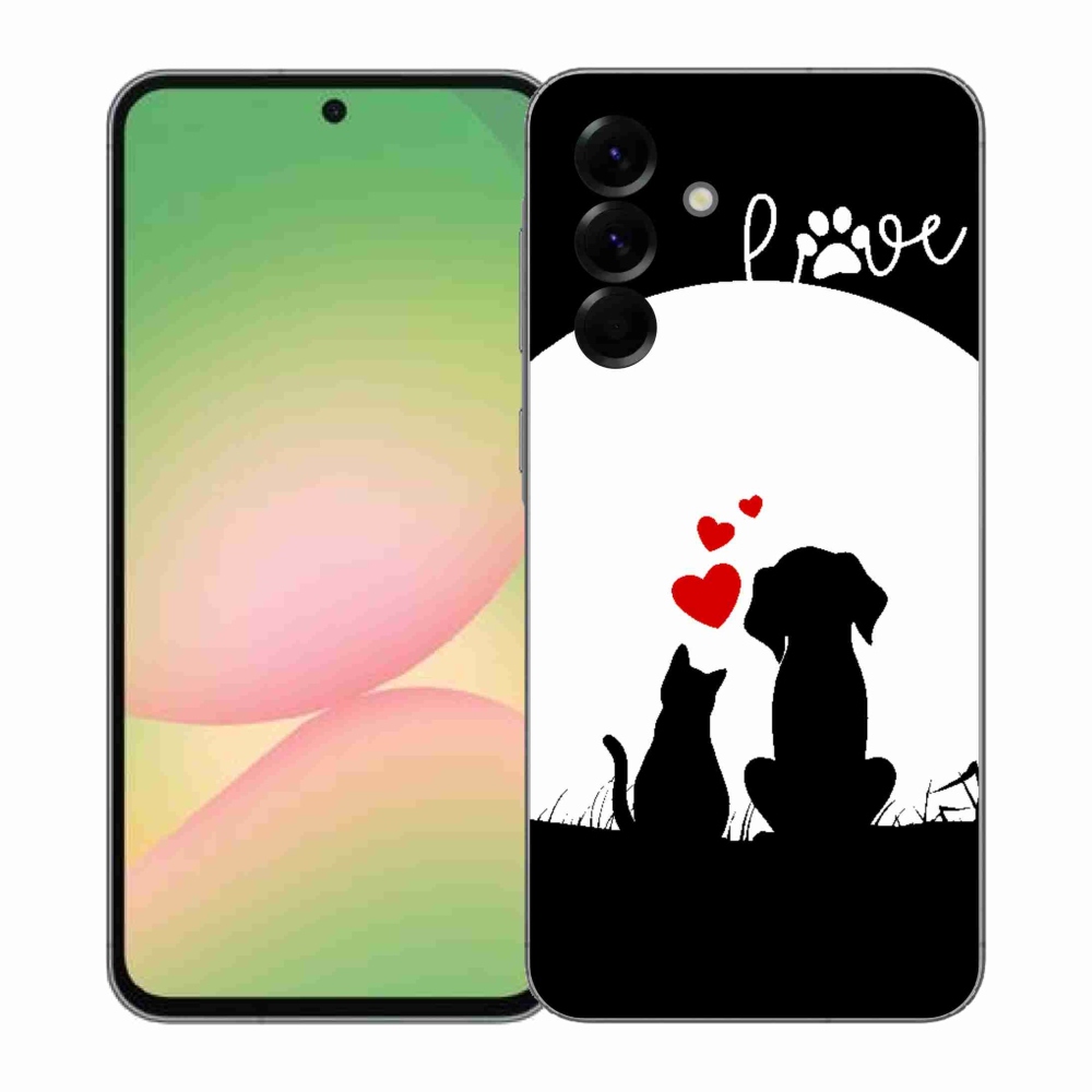 Gelový kryt mmCase na Samsung Galaxy A57 5G - zvířecí láska