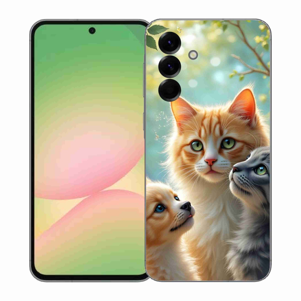 Gelový kryt mmCase na Samsung Galaxy A57 5G - zvířecí přátelství 2