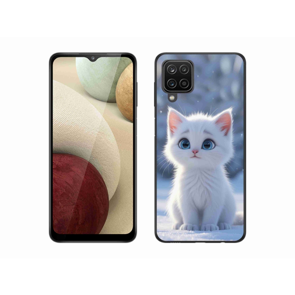 Gelový kryt mmCase na Samsung Galaxy M12 - bílé kotě 3