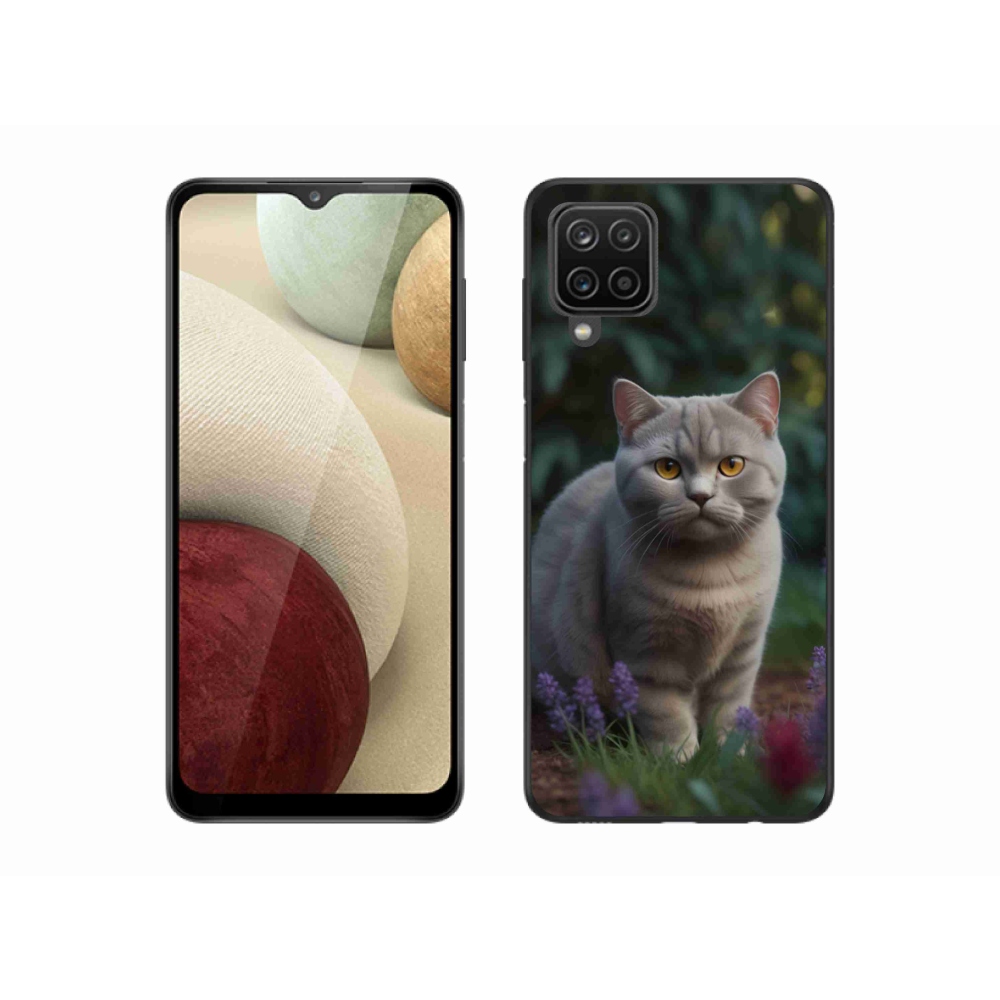 Gelový kryt mmCase na Samsung Galaxy M12 - britská kočka