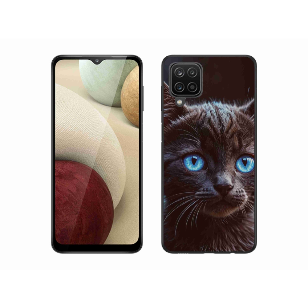 Gelový kryt mmCase na Samsung Galaxy M12 - černé kotě 2