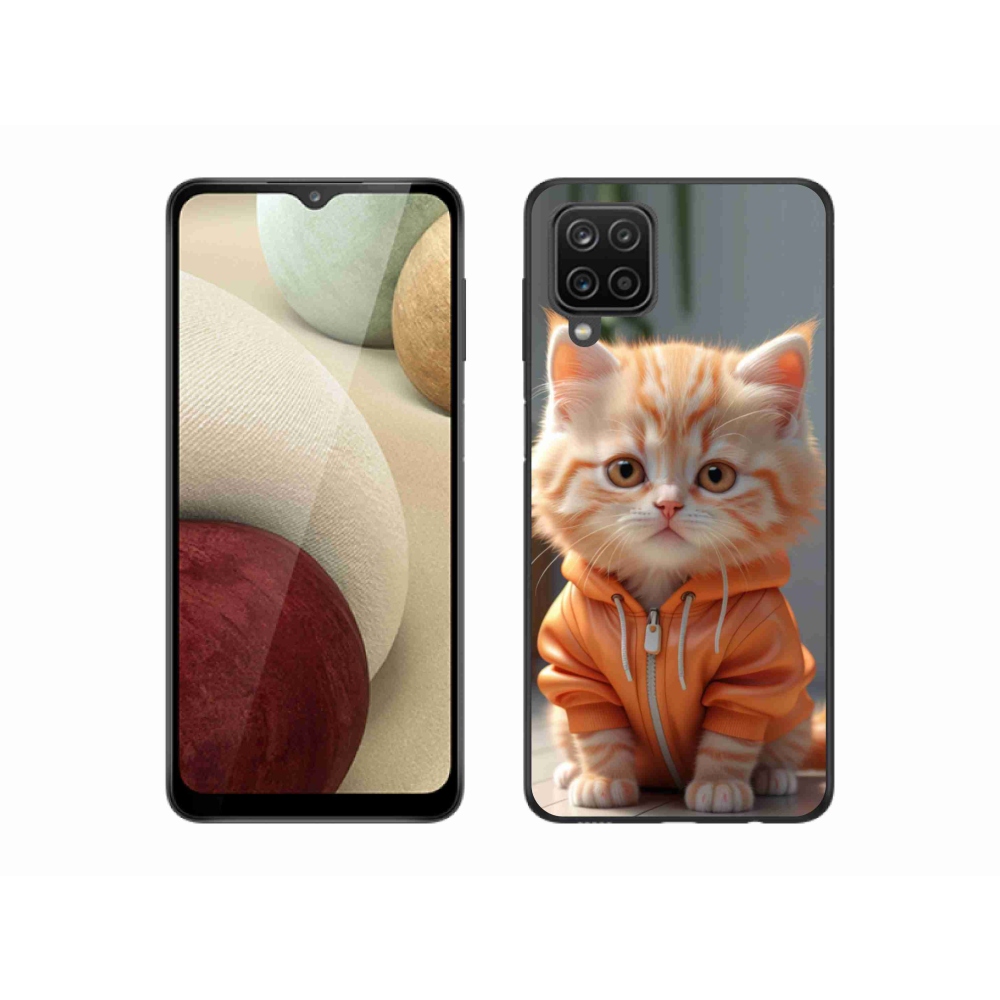 Gelový kryt mmCase na Samsung Galaxy M12 - kotě v mikině
