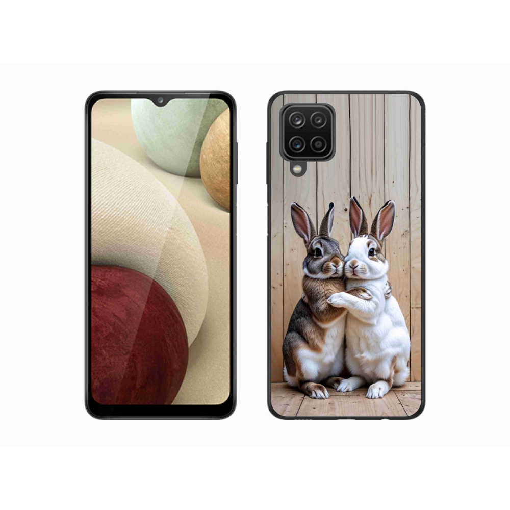 Gelový kryt mmCase na Samsung Galaxy M12 - králičí pár