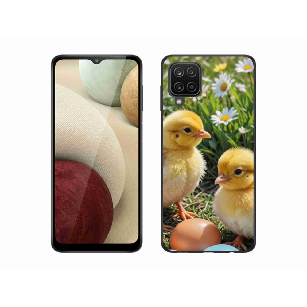 Gelový kryt mmCase na Samsung Galaxy M12 - kuřátka
