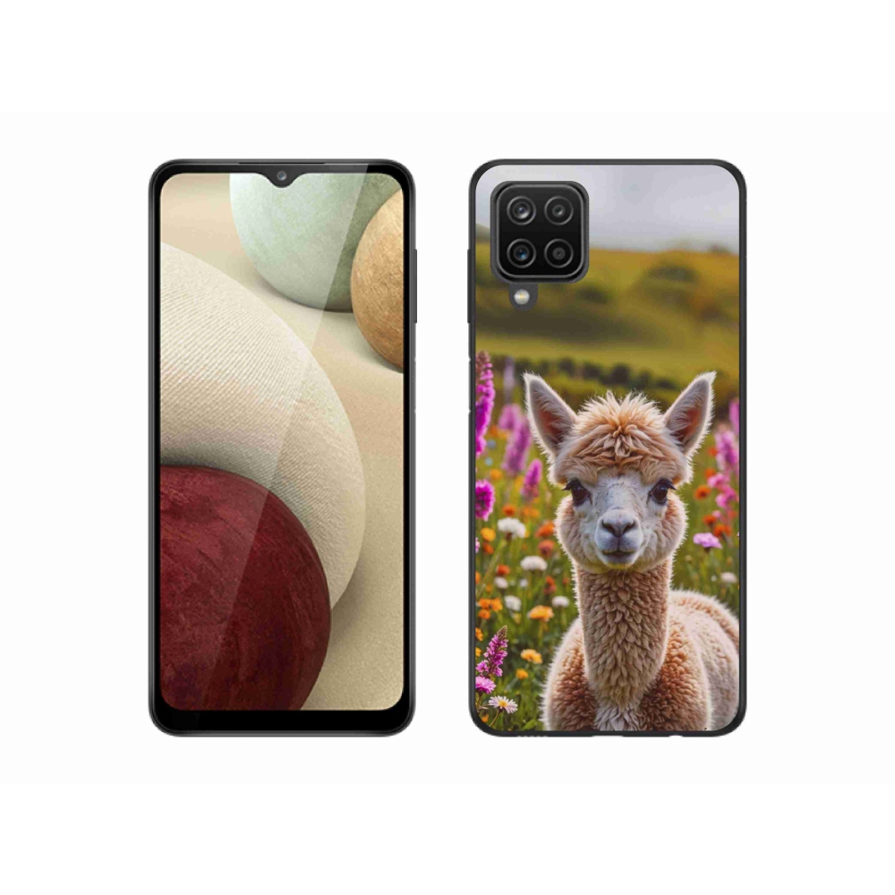 Gelový kryt mmCase na Samsung Galaxy M12 - lama na louce