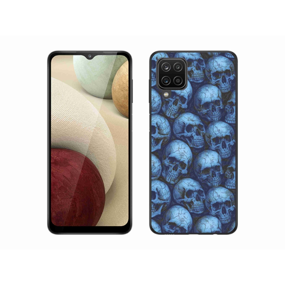 Gelový kryt mmCase na Samsung Galaxy M12 - lebky