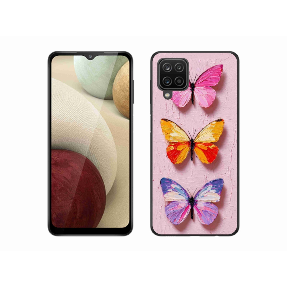 Gelový kryt mmCase na Samsung Galaxy M12 - motýlí trojice
