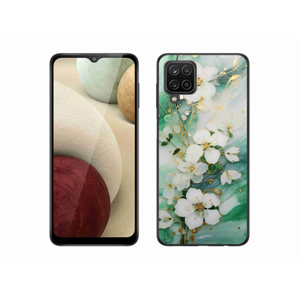 Gelový kryt mmCase na Samsung Galaxy M12 - něžné květy