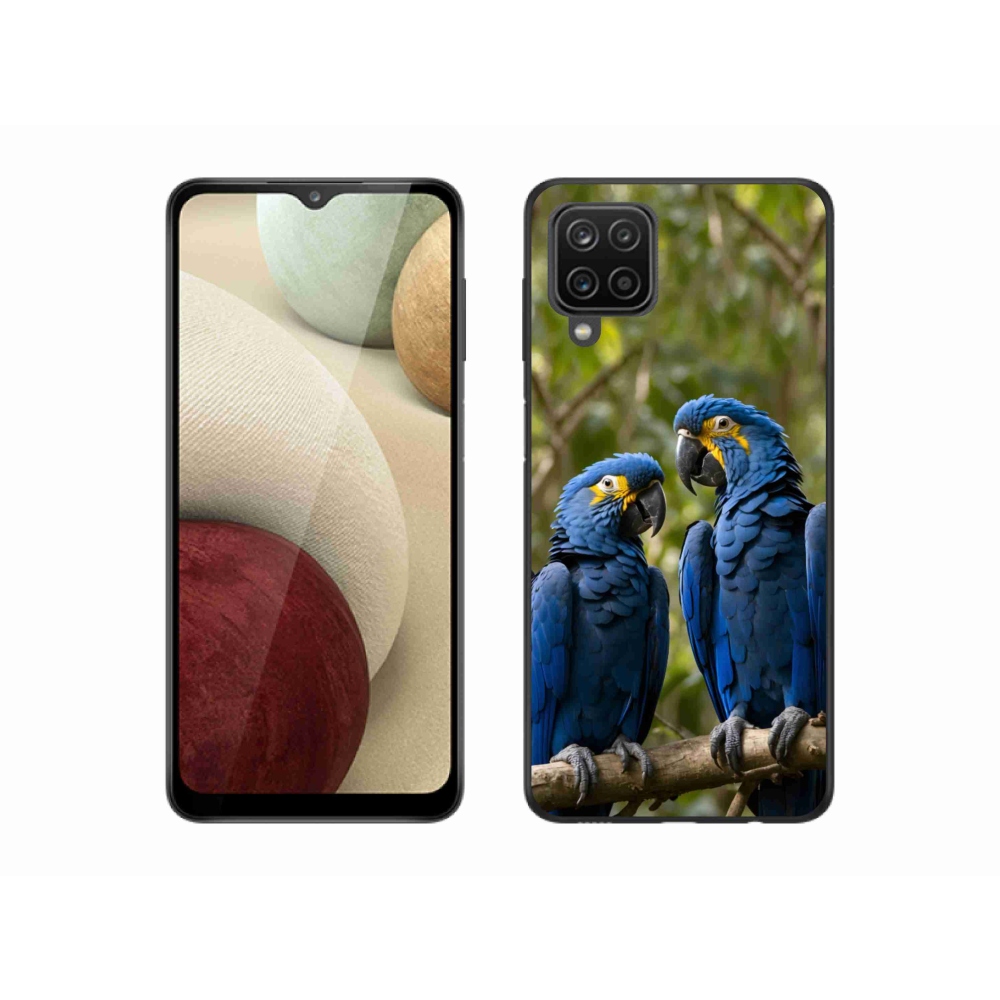 Gelový kryt mmCase na Samsung Galaxy M12 - papouščí duo