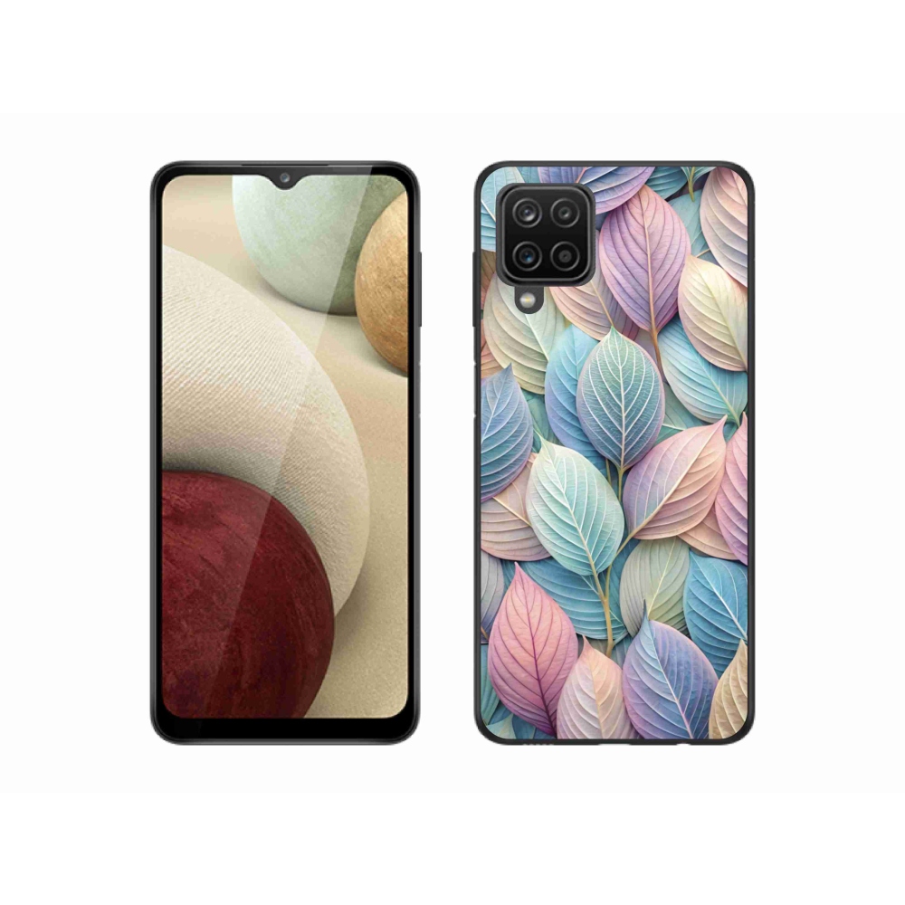 Gelový kryt mmCase na Samsung Galaxy M12 - pastelové listy